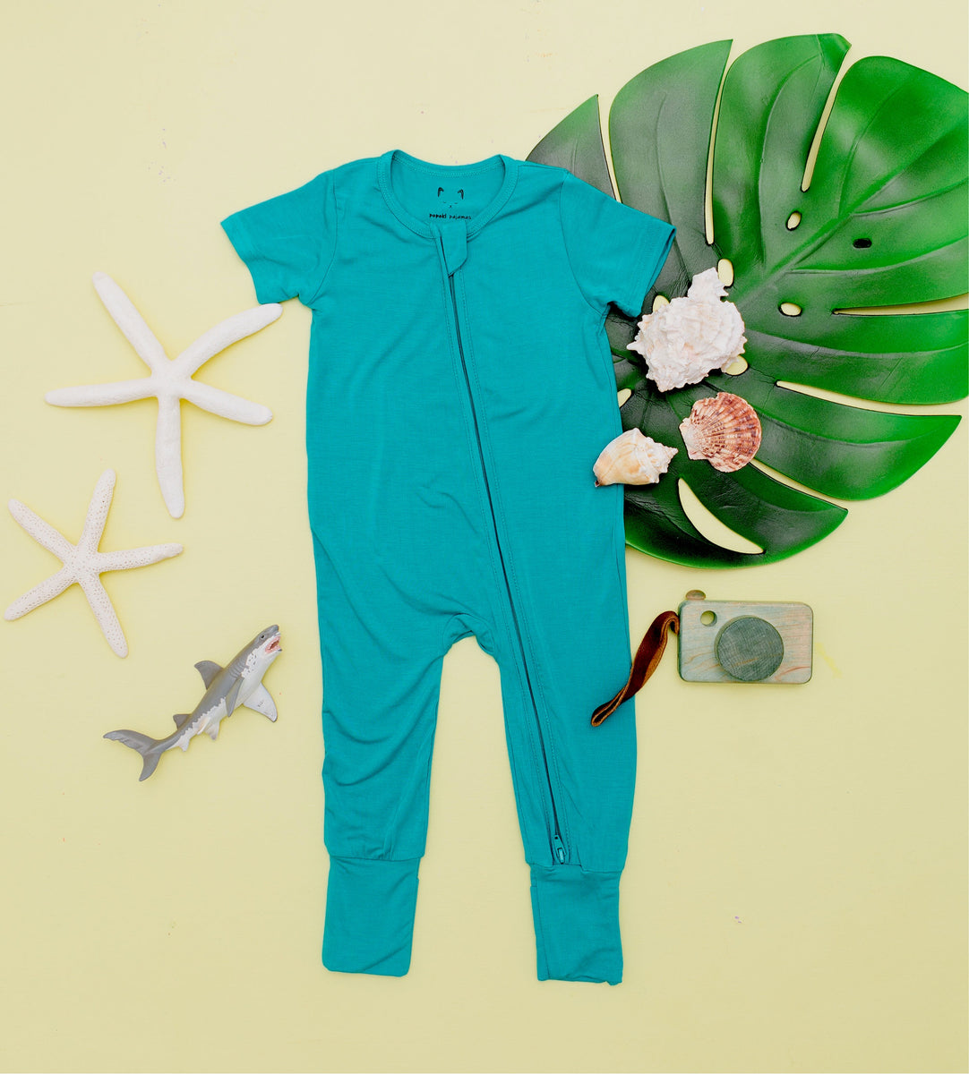 Tahitian Teal Adult Bamboo Joggers Pajama Pants – Popoki Pajamas