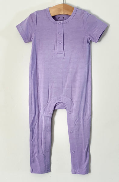 Orchid Purple Bamboo One Piece Snap Romper – Popoki Pajamas