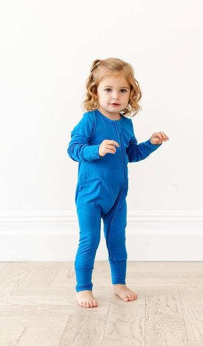 Made from Buttery Soft Bamboo Viscose our solid zip Rompers are the Ultimate Sleepwear Essential. Shop these snuggly zip-up sleepers for babies and toddlers. Blue Cobalt Sibling Matching Pajamas